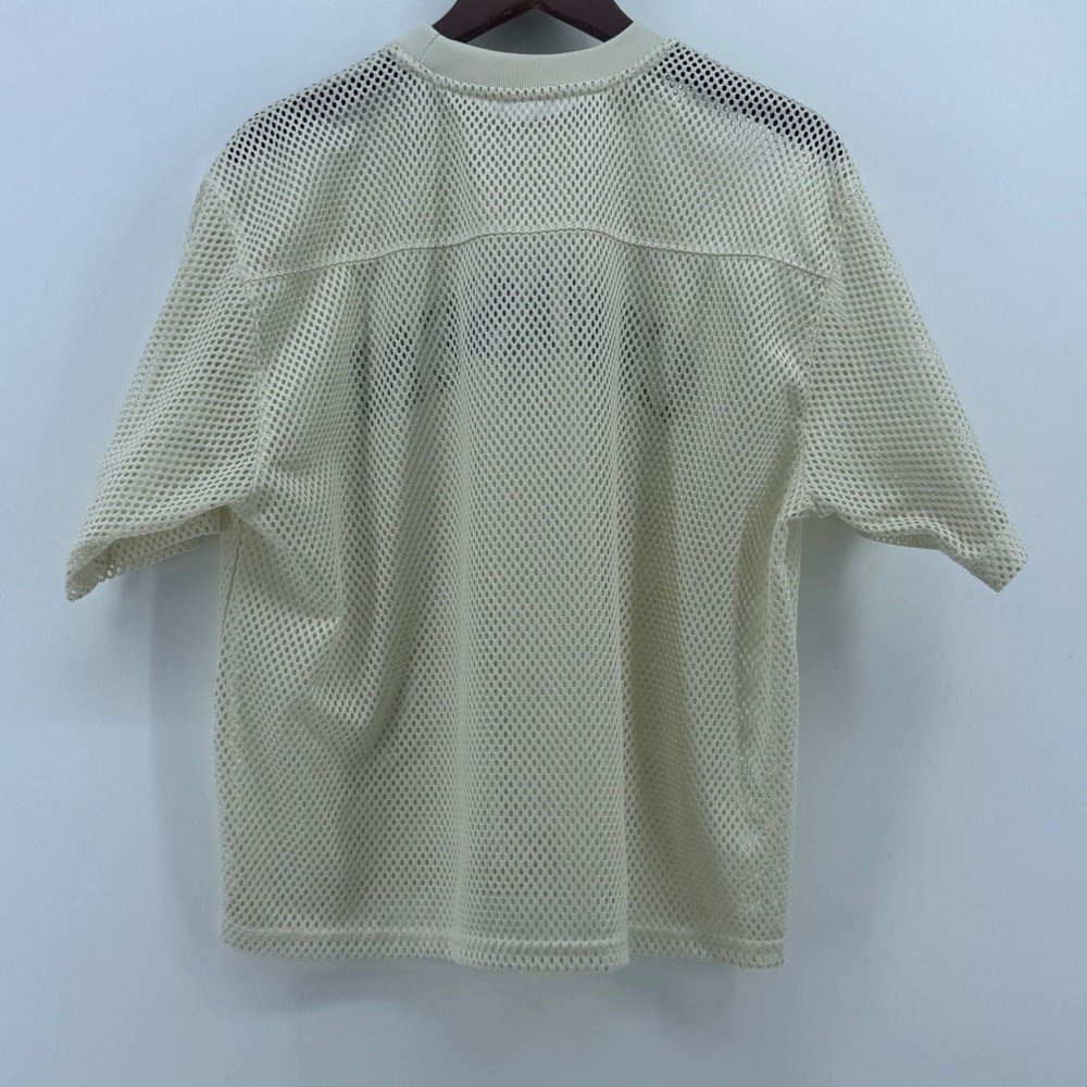 Bebe Womens Yellow Ribbed Rhinestone Logo V-Neck Cap Sleeve Top Size M USA Made